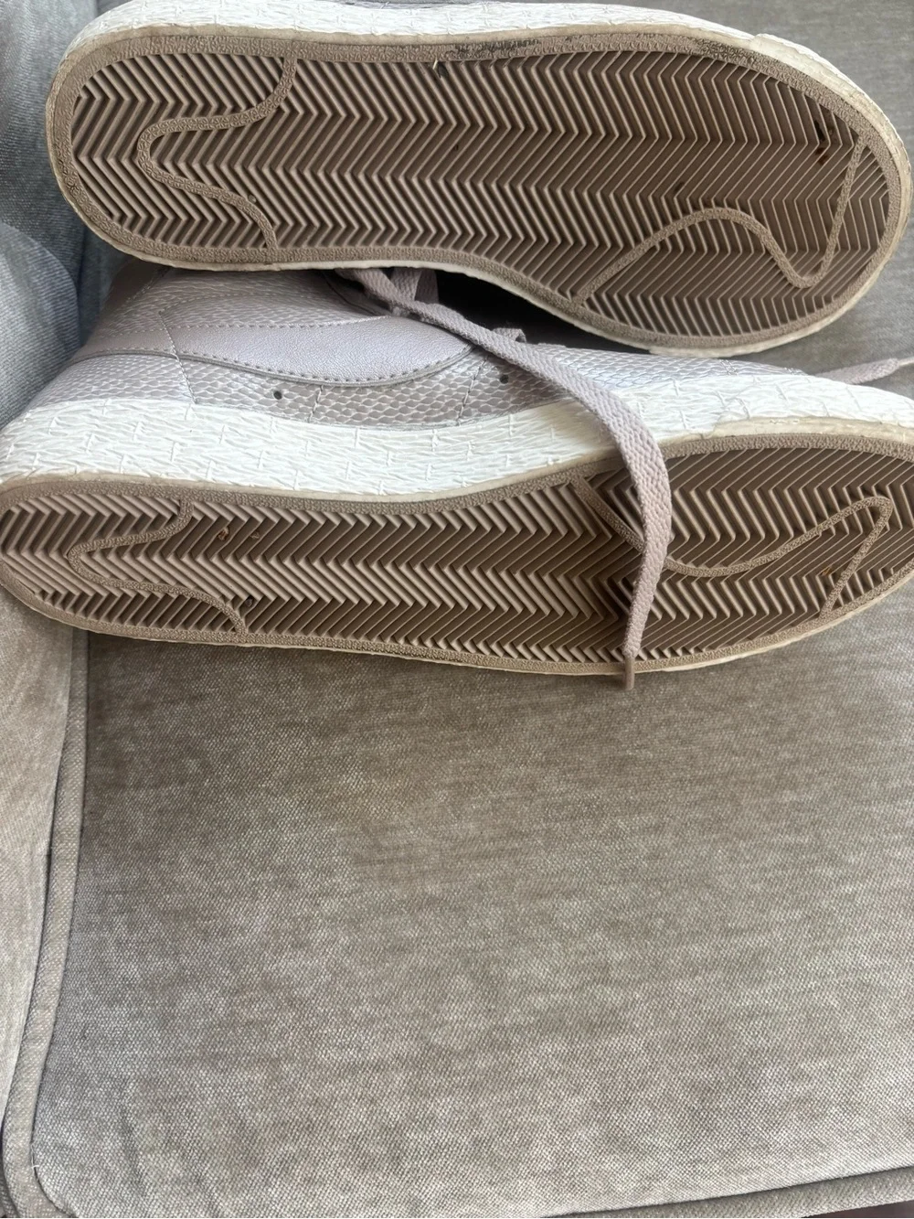 Nike Women’s Taupe/Light Brown High-Top Sneakers